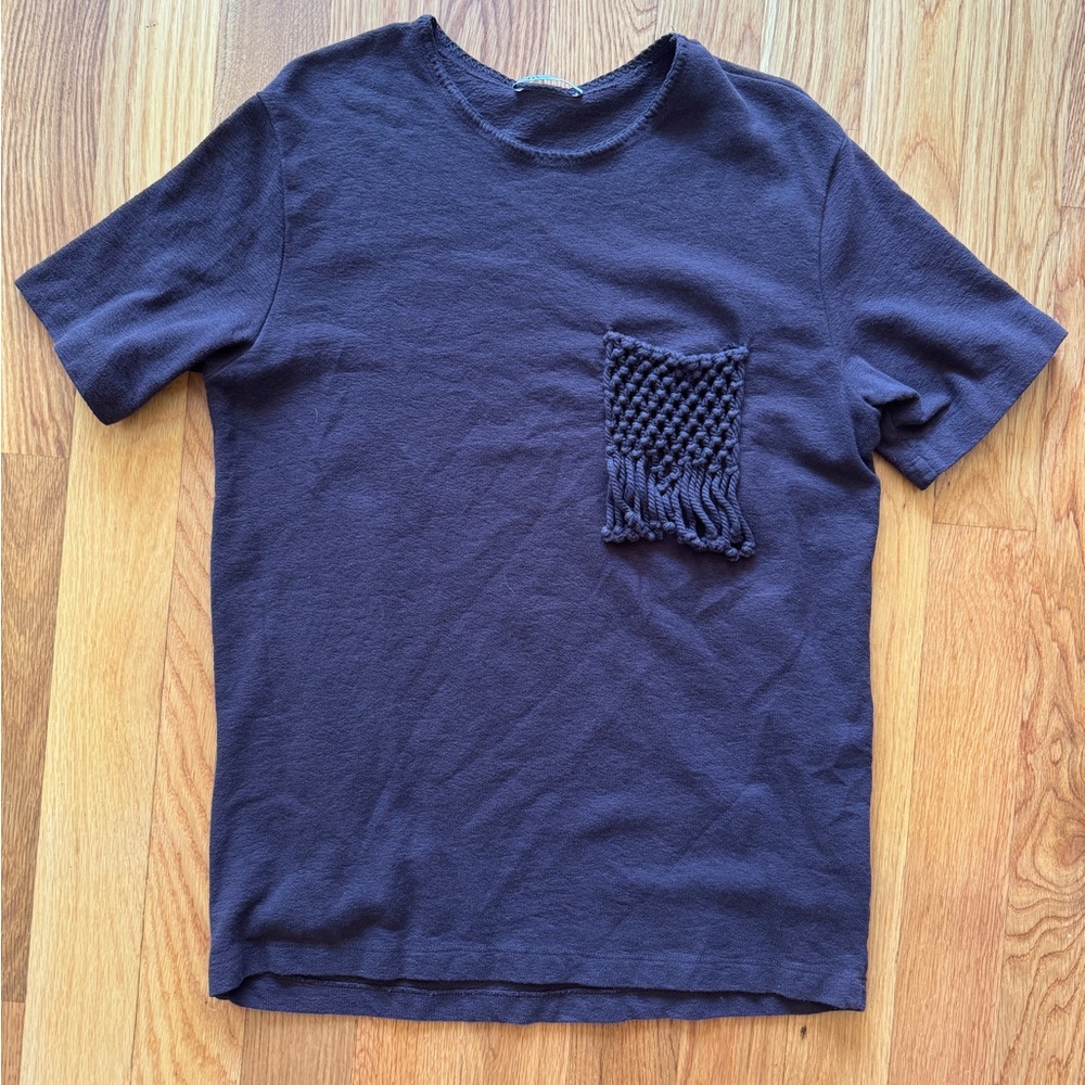 Zara Brown Knit Top